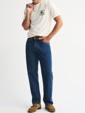 Abercrombie & Fitch Rigid Denim Loose Jean